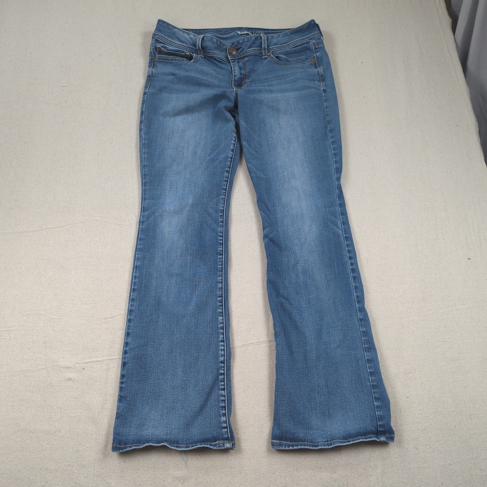 American Eagle‎ Jeans Womens 14 Blue Low Rise Kick Boot Cut Stretch
